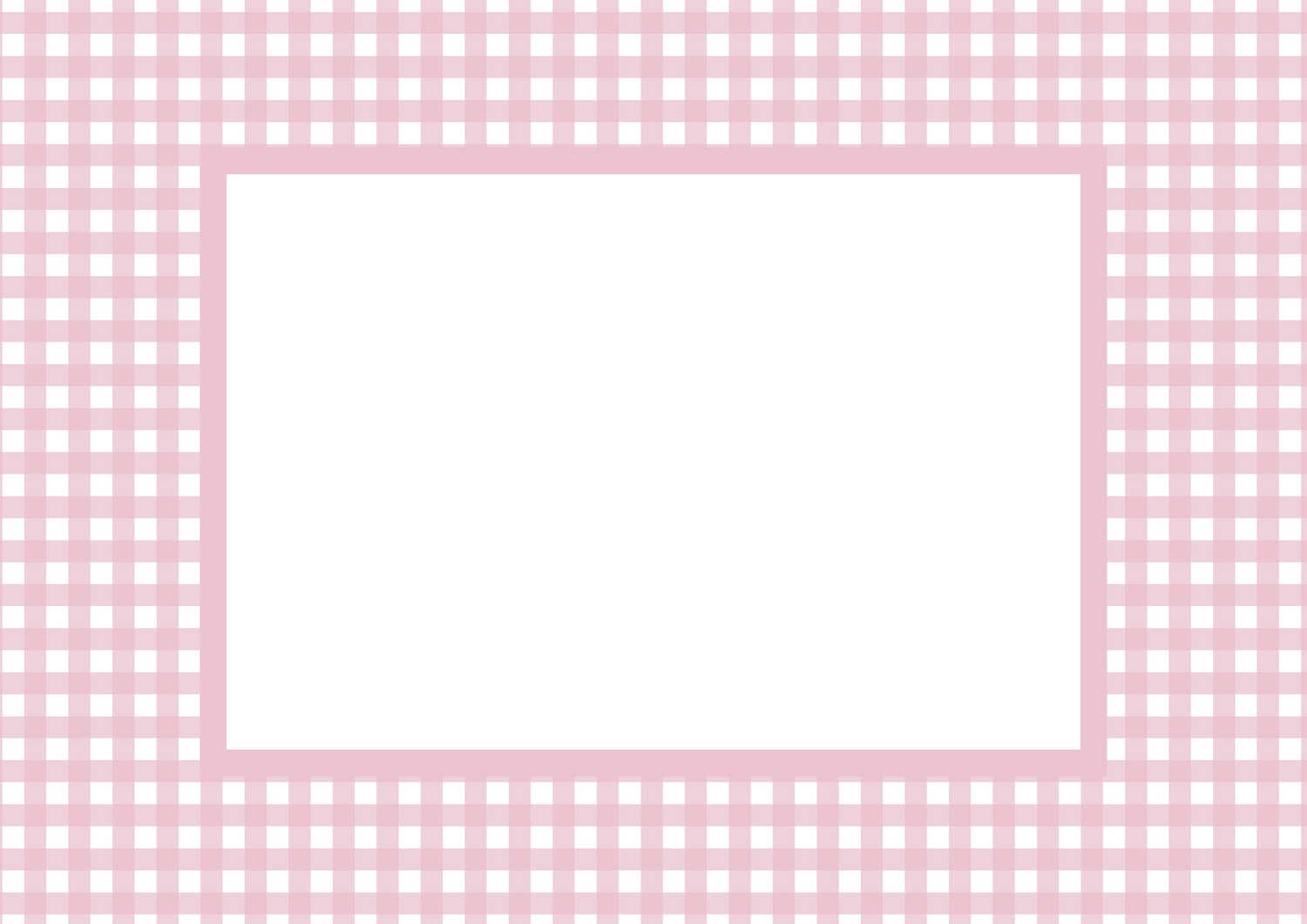 Gingham Photo Mount - passe-par-tout - landscape aperture - Coeur et Maman