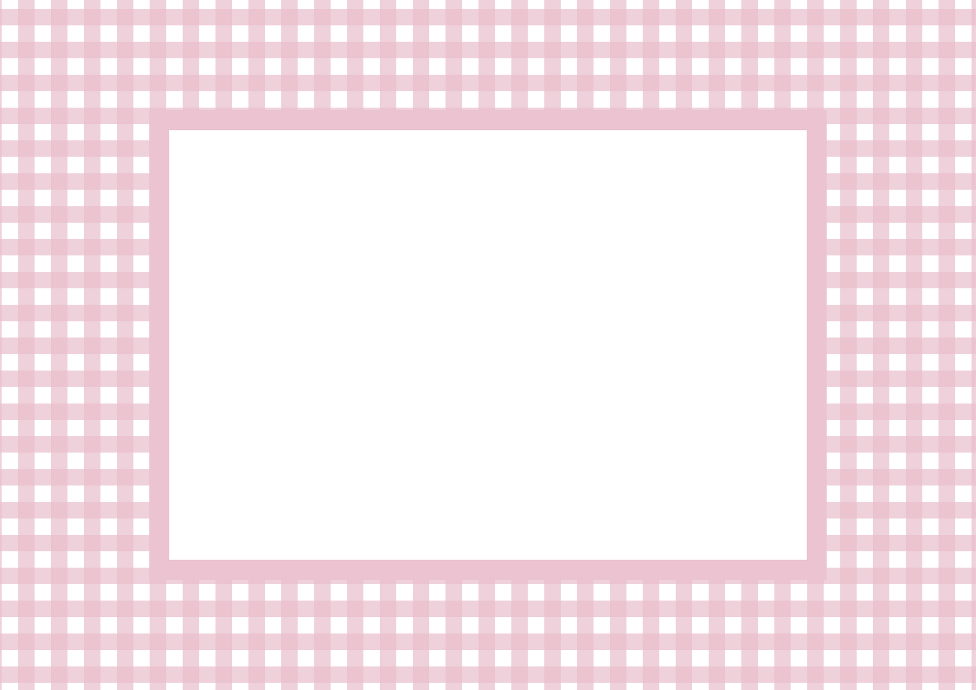 Pink Landscape Gingham Photo Mat