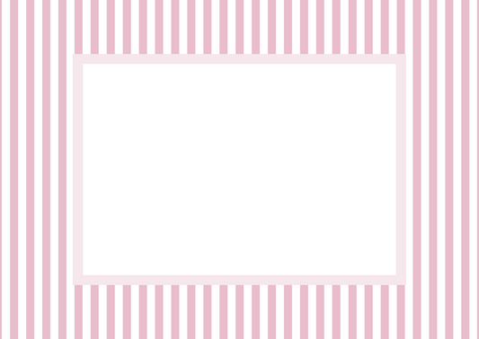 Pink Landscape Small Stripes Photo Mat