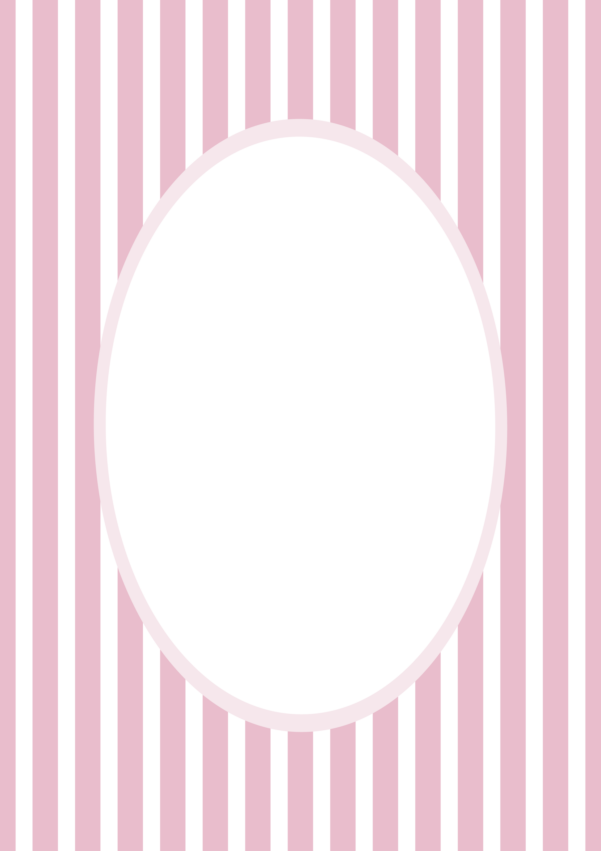 Medium Stripes Photo Mount - picture frame passepartout - oval aperture - Coeur et Maman