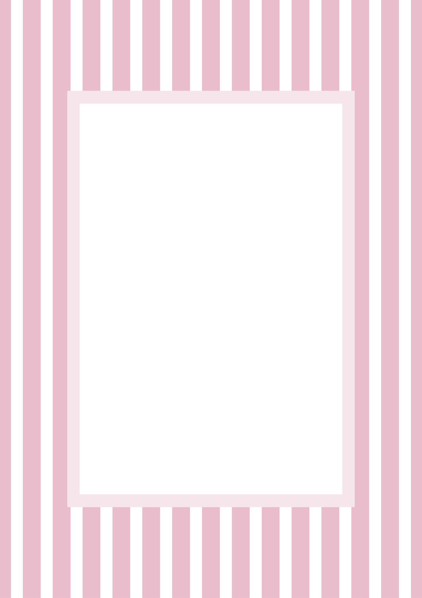 Pink Rectangular Medium Stripes Photo Mat