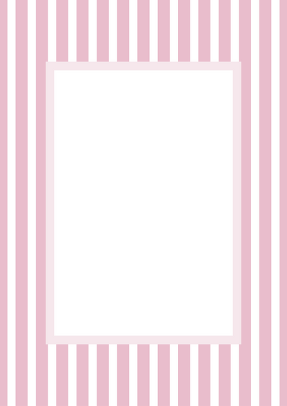 Medium Stripes Photo Mount - passepartout frame - rectangular aperture - Coeur et Maman