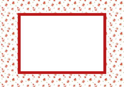 Floral Photo Mount - passe-par-tout - landscape aperture - Coeur et Maman