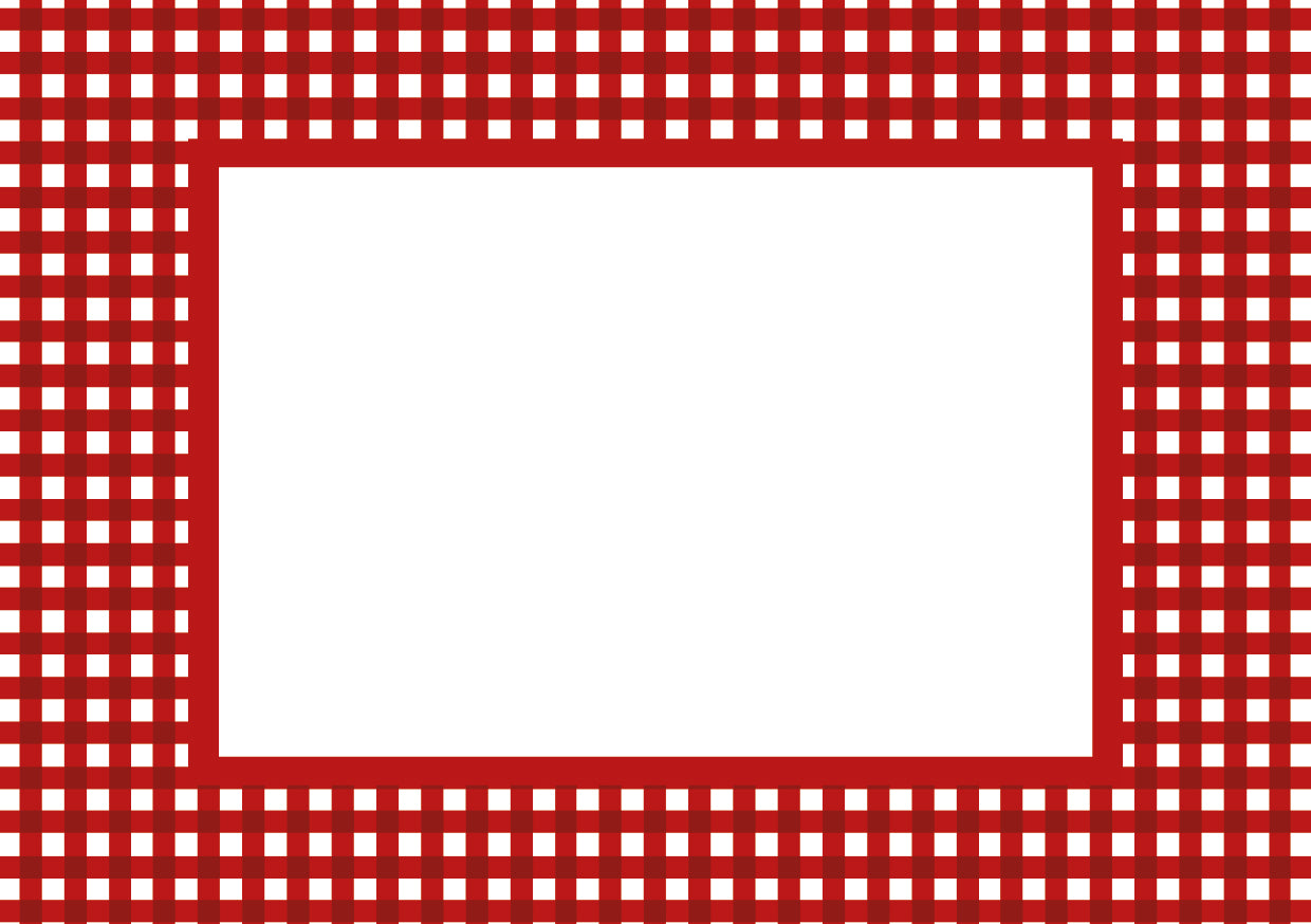 Gingham Photo Mount - passe-par-tout - landscape aperture - Coeur et Maman