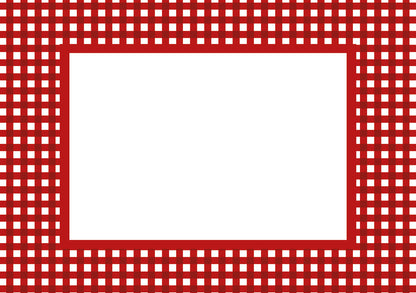 Gingham Photo Mount - passe-par-tout - landscape aperture - Coeur et Maman