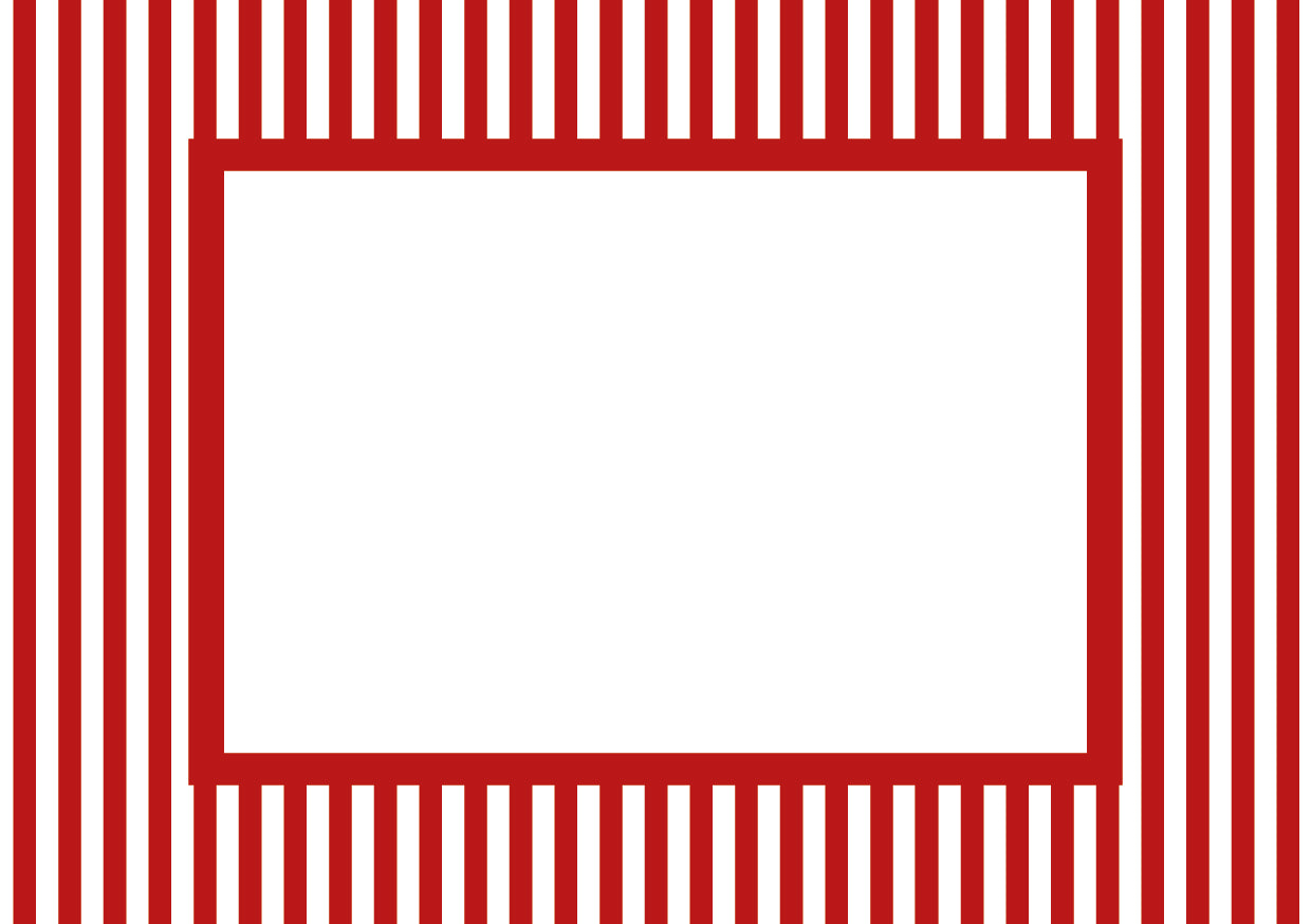 Small Stripes Photo Mount - passe-par-tout - landscape aperture - Coeur et Maman