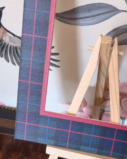 Red Rectangular Campbell of Cawdor Tartan Photo Mat