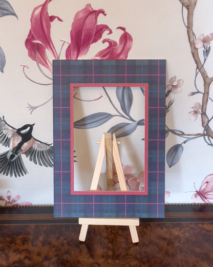 Red Rectangular Campbell of Cawdor Tartan Photo Mat