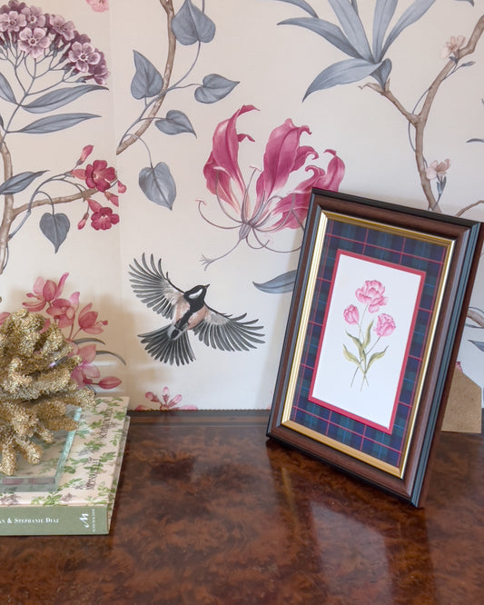 Red Rectangular Campbell of Cawdor Tartan Photo Mat