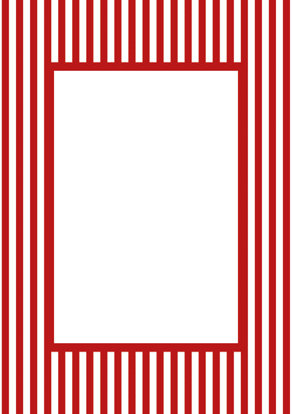 Small Stripes Photo Mount - passepartout frame - rectangular aperture - Coeur et Maman