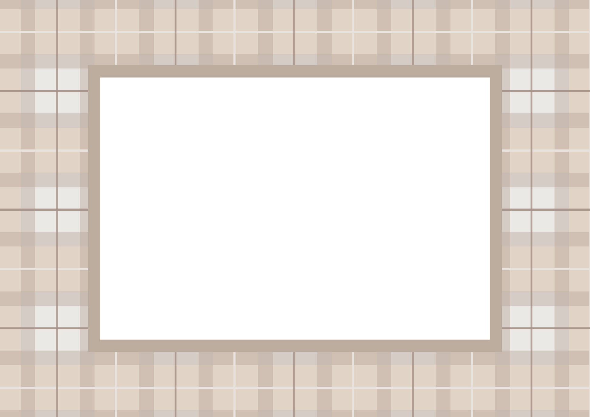 Taupe Landscape Campbell of Cawdor Tartan Photo Mat