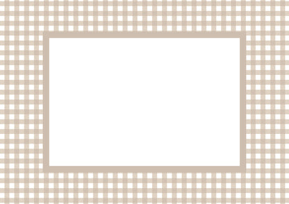 Gingham Photo Mount - passe-par-tout - landscape aperture - Coeur et Maman