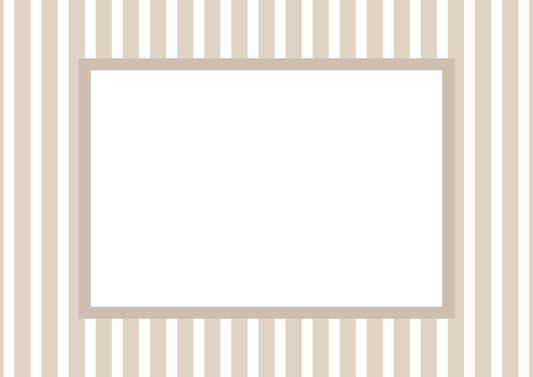 Taupe Landscape Medium Stripes Photo Mat