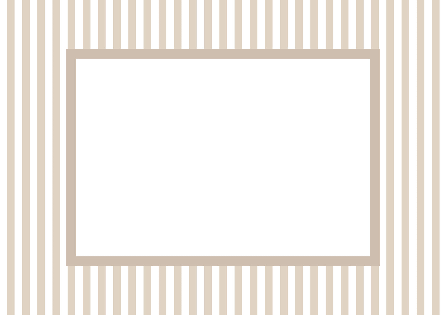 Small Stripes Photo Mount - passe-par-tout - landscape aperture - Coeur et Maman