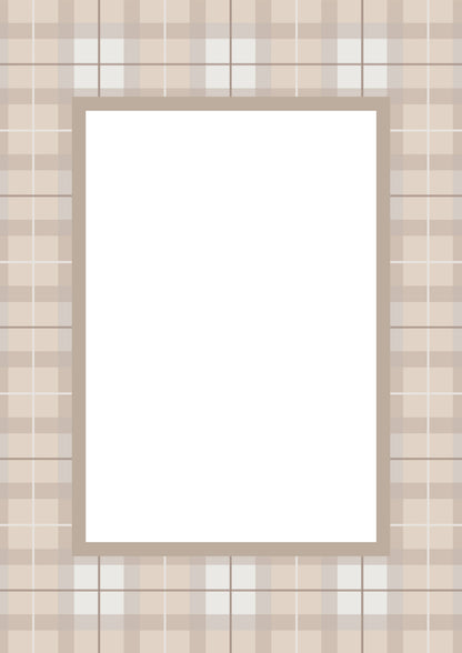 Campbell of Cawdor Tartan Photo Mount - passepartout frame - rectangular aperture - Coeur et Maman