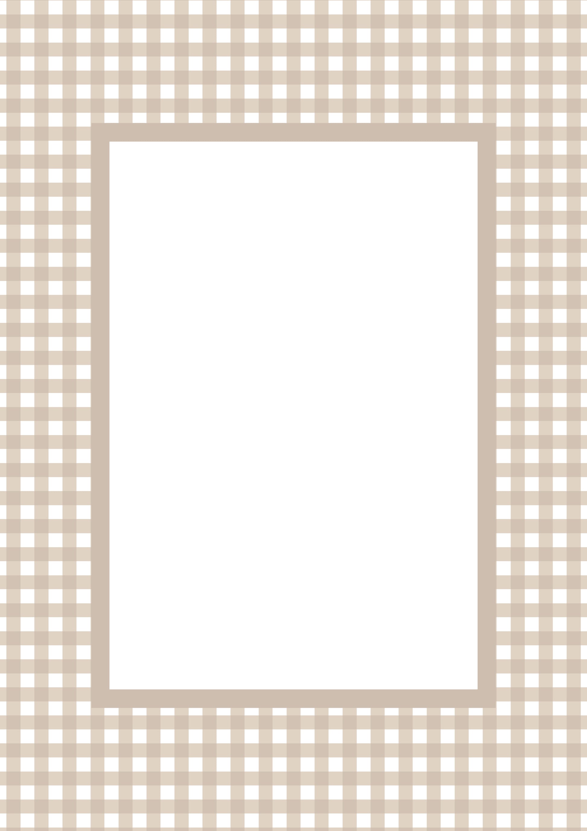 Gingham Photo Mount - passepartout frame - rectangular aperture - Coeur et Maman