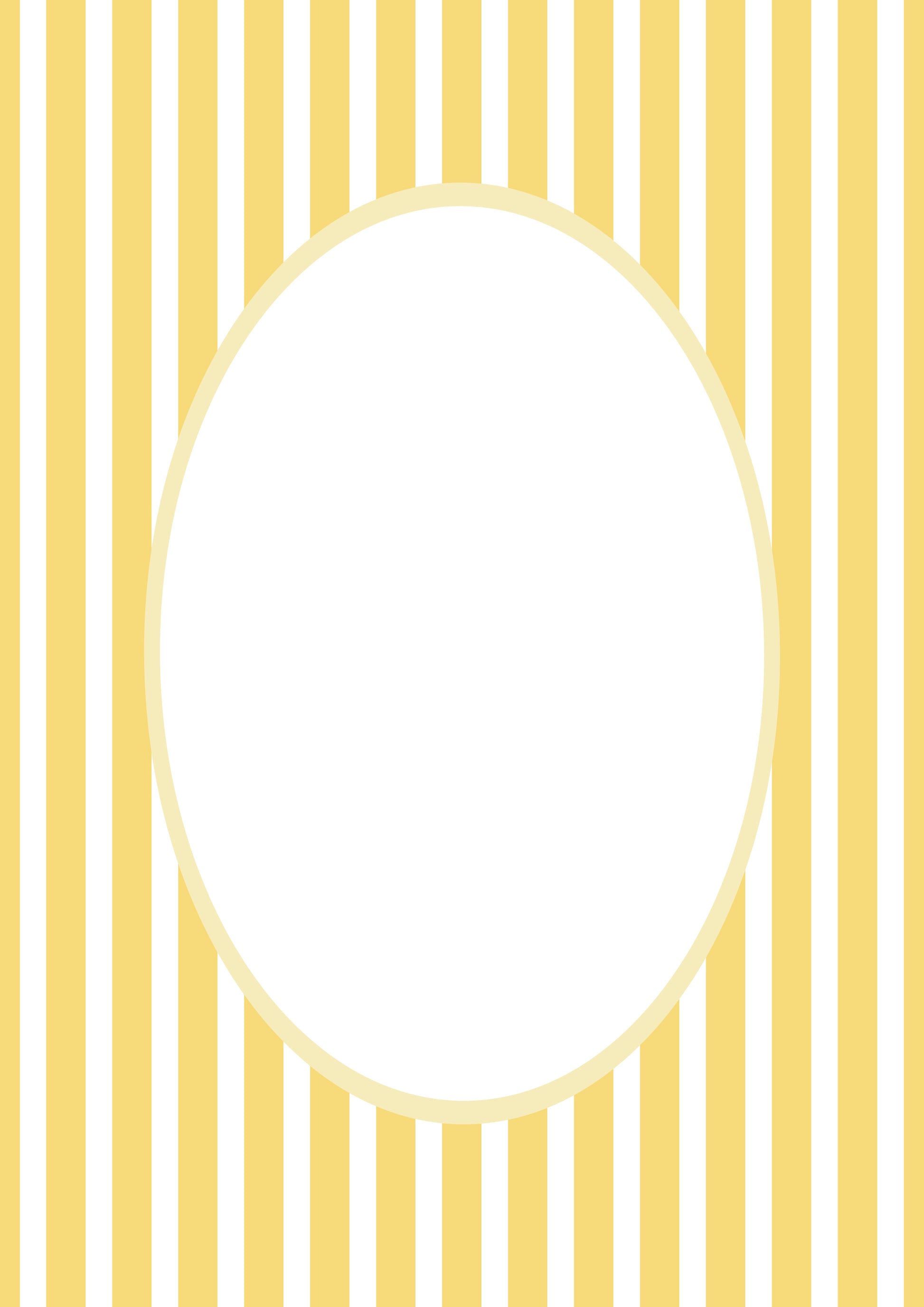 Medium Stripes Photo Mount - picture frame passepartout - oval aperture - Coeur et Maman