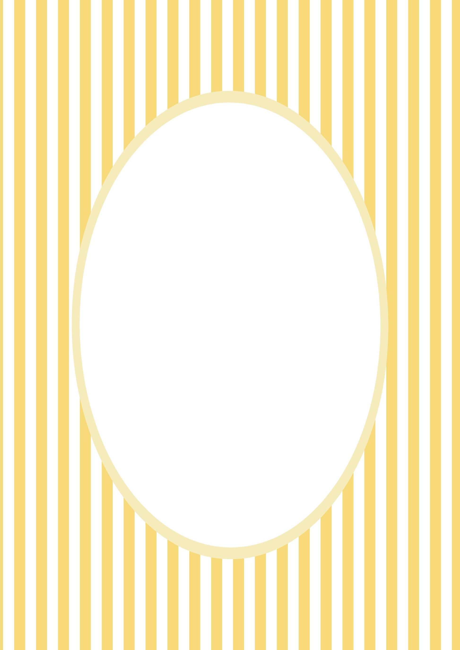 Yellow Oval Small Stripes Photo Mat
