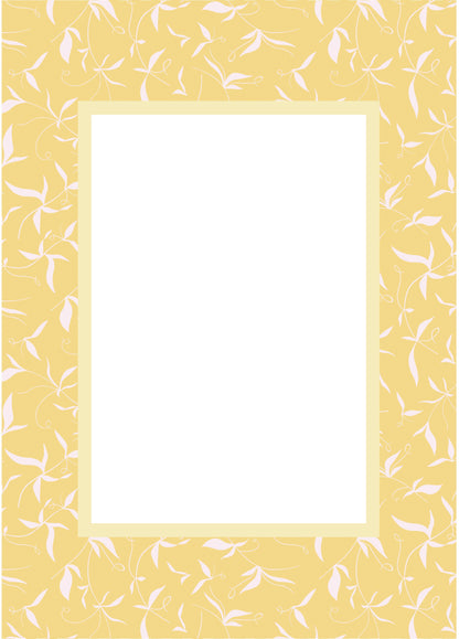 Botanical Photo Mount - passepartout frame - rectangular aperture - Coeur et Maman