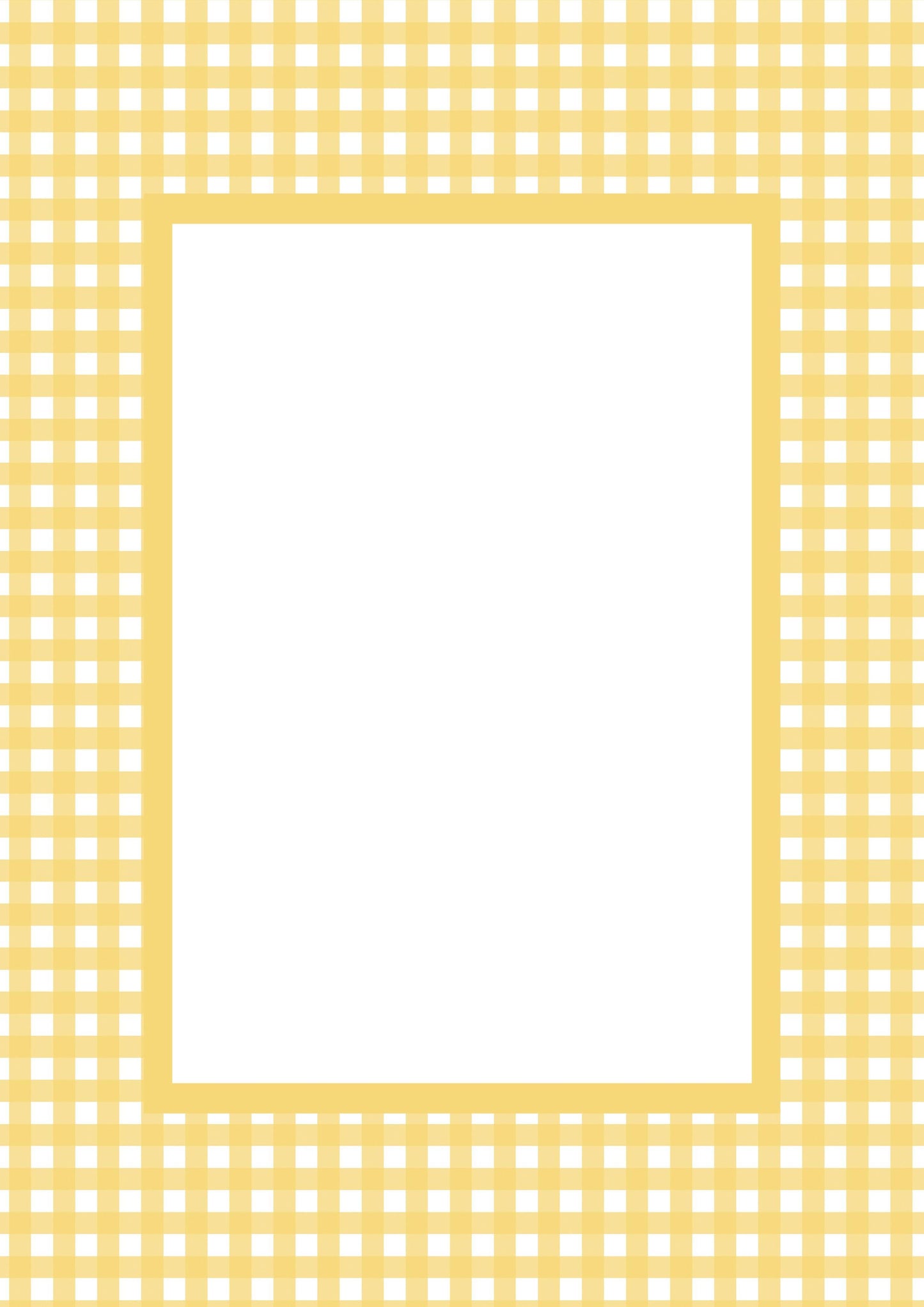 Gingham Photo Mount - passepartout frame - rectangular aperture - Coeur et Maman
