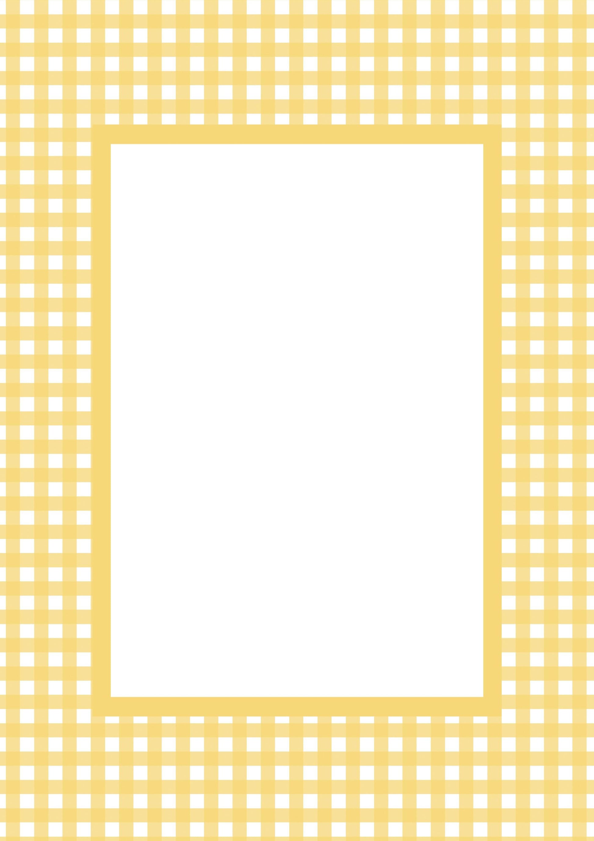 Gingham Photo Mount - passepartout frame - rectangular aperture - Coeur et Maman