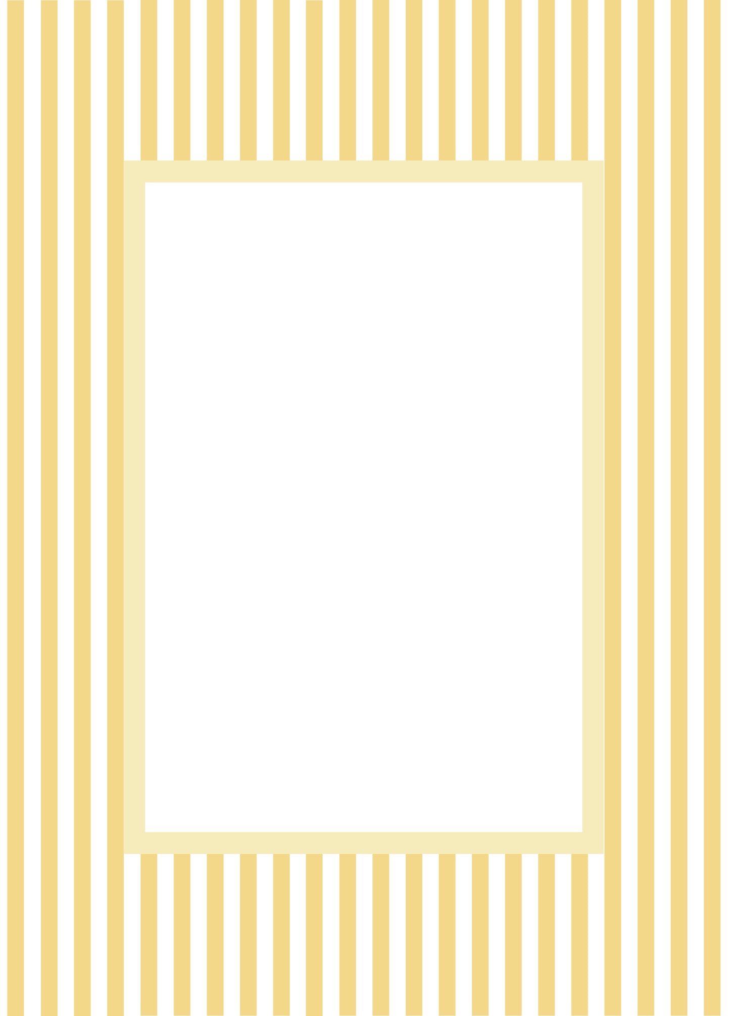 Small Stripes Photo Mount - passepartout frame - rectangular aperture - Coeur et Maman