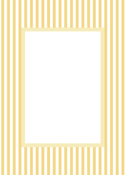 Small Stripes Photo Mount - passepartout frame - rectangular aperture - Coeur et Maman