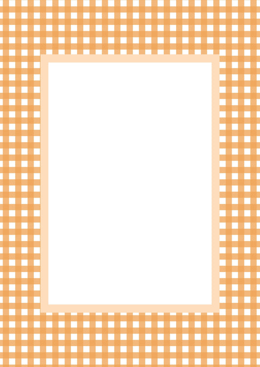 Gingham__Orange__Rectangle

Orange gingham picture frame mat board with vibrant checks; perfect for autumnal nursery art, playful children’s prints, or Easter or Halloween-inspired photographs — a unique gift for seasonal milestones or baby’s first autumn.