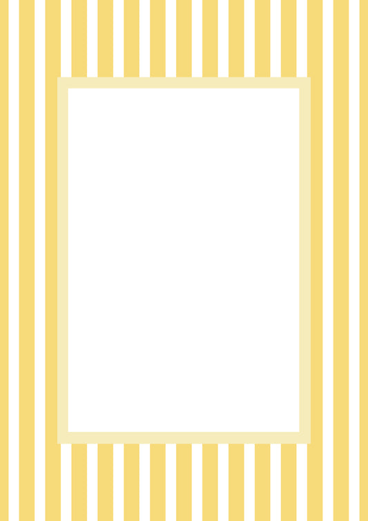 Mediumstripes__Yellow__vetical

Yellow striped picture frame mat board with sunny vertical lines; perfect for framing joyful nursery art, summer photos, or playful children’s prints — a vibrant gift for baby showers, birthdays, christenings, or Easter.