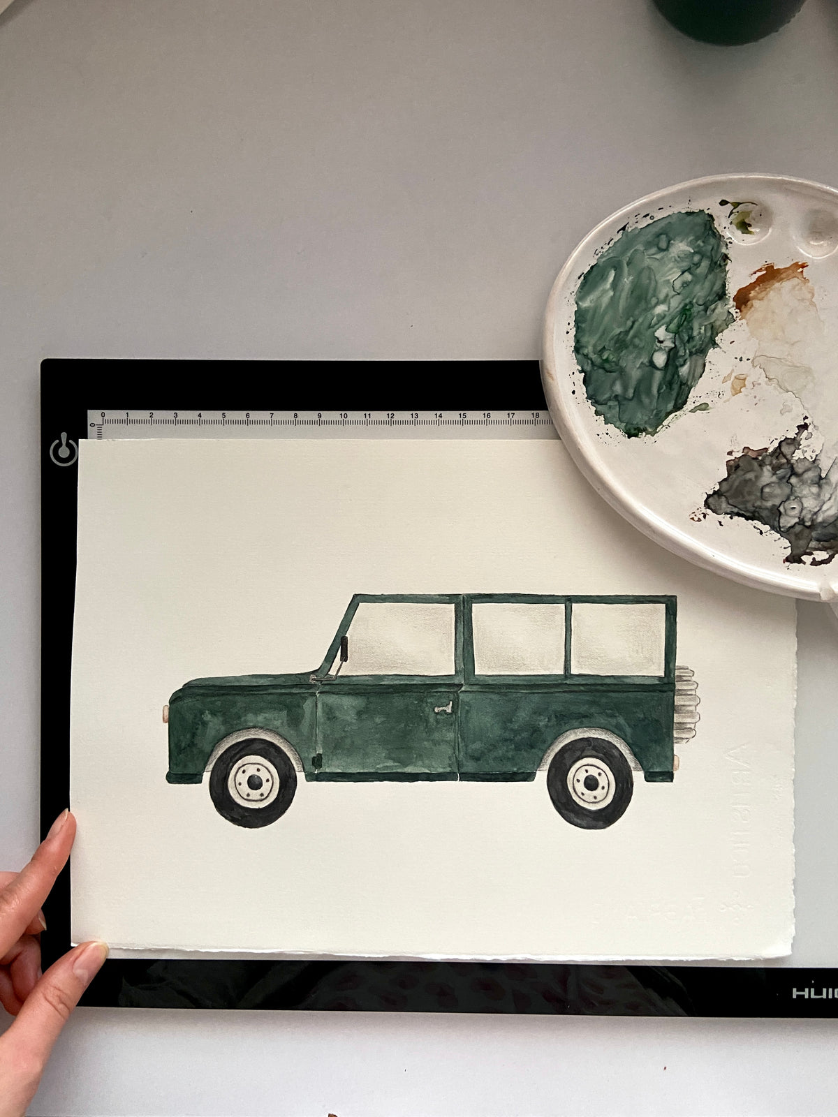 Land Rover Defender Nursery Art Print