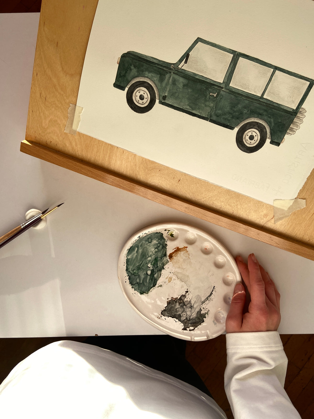 Land Rover Defender Nursery Art Print