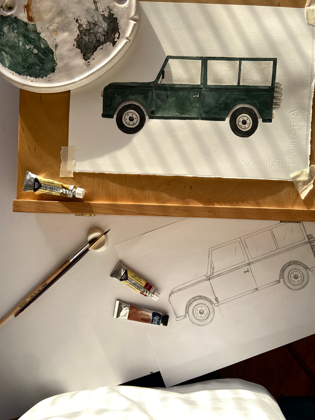 Land Rover Defender Nursery Art Print