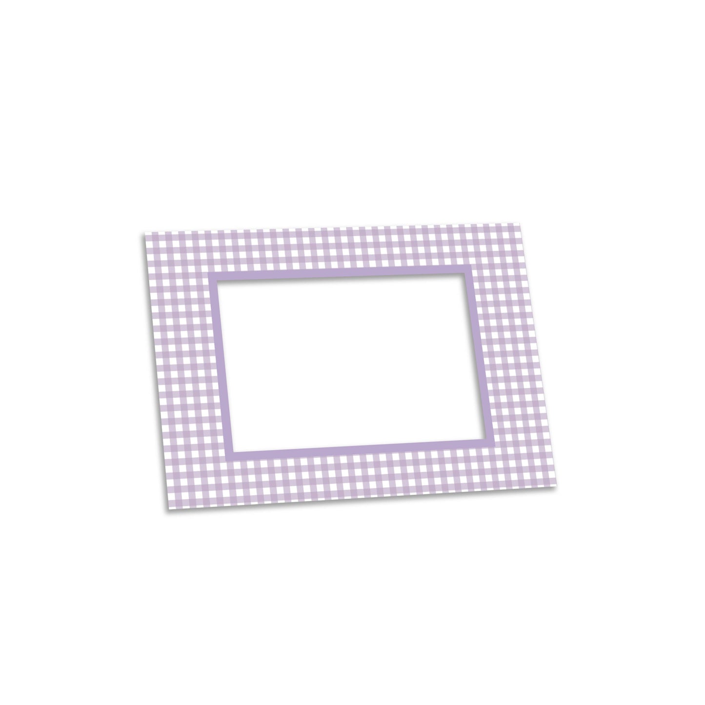 Gingham Photo Mount