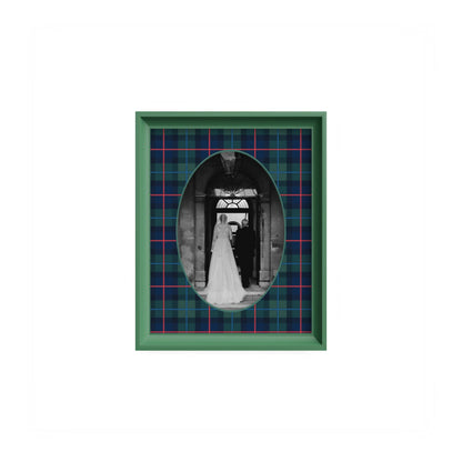 Campbell of Cawdor Tartan Photo Mount - mount for picture frame - green frame - wall hanging - Coeur et Maman