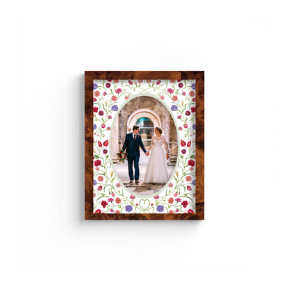 The Promise Photo Mount - custom photo mat for framing for wedding photos - modern wedding gifts - burlwood frame - wall hanging - Coeur et Maman