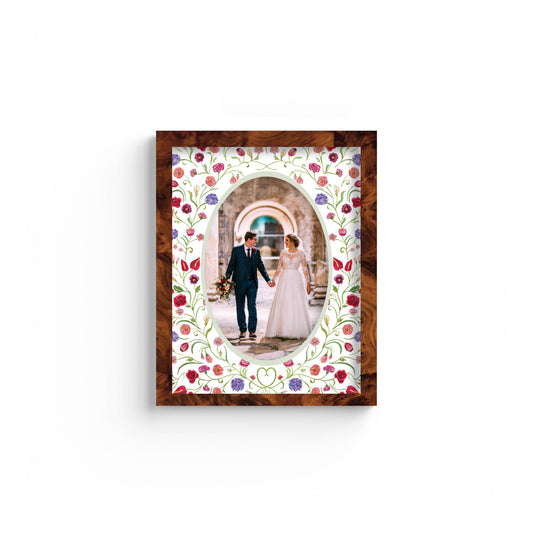 The Promise Photo Mount - custom photo mat for framing for wedding photos - modern wedding gifts - burlwood frame - wall hanging - Coeur et Maman