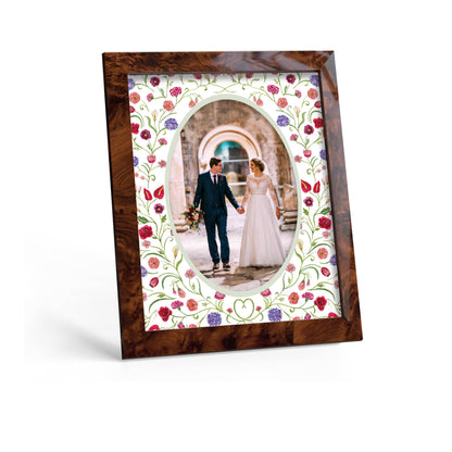 The Promise Photo Mount - custom photo mat for framing for wedding photos - modern wedding gifts - burlwood frame - wall hanging - Coeur et Maman