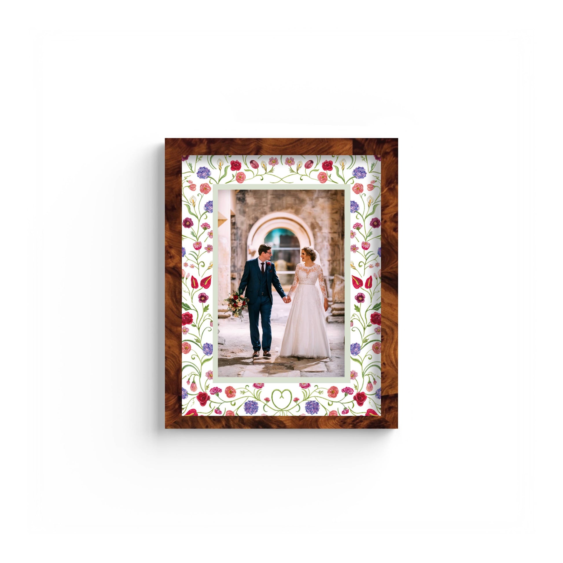 The Promise Photo Mount - custom photo mat for framing for wedding photos - modern wedding gifts - burlwood frame - wall hanging - Coeur et Maman