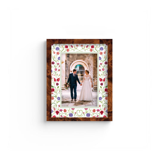 The Promise Photo Mount - custom photo mat for framing for wedding photos - modern wedding gifts - burlwood frame - wall hanging - Coeur et Maman