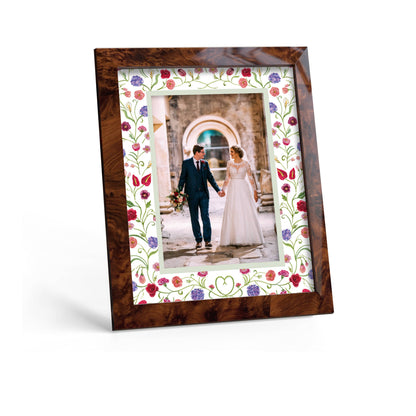 The Promise Photo Mount - custom photo mat for framing for wedding photos - modern wedding gifts - burlwood frame - wall hanging - Coeur et Maman