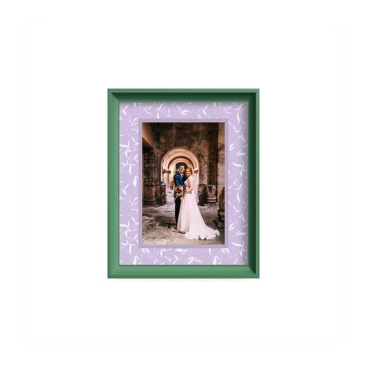 Botanical Photo Mount - mount for picture frame for wedding photos - modern wedding presents - green frame - wall hanging - Coeur et Maman