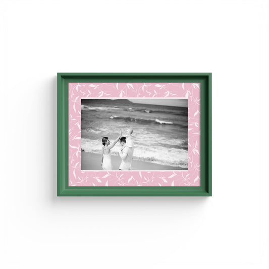 Botanical Photo Mount - mount for picture frame - green frame - wall hanging - Coeur et Maman
