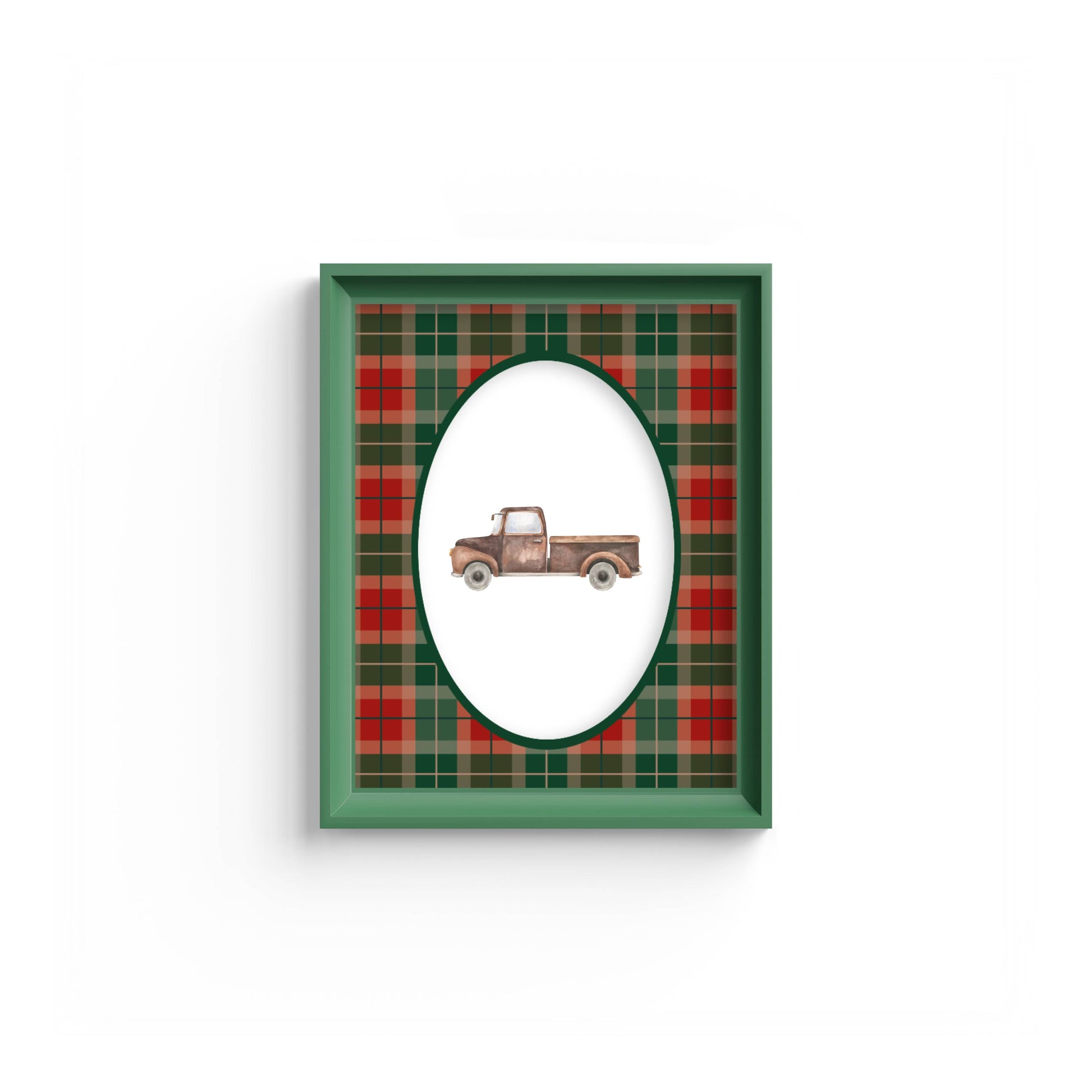 Campbell of Cawdor Tartan Photo Mount - mount for picture frame - green frame - wall hanging - Coeur et Maman