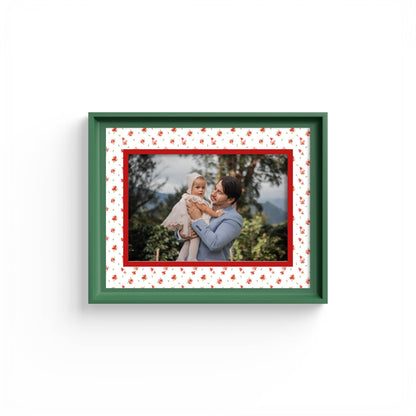 Floral Photo Mount - mount for picture frame - green frame - wall hanging - Coeur et Maman