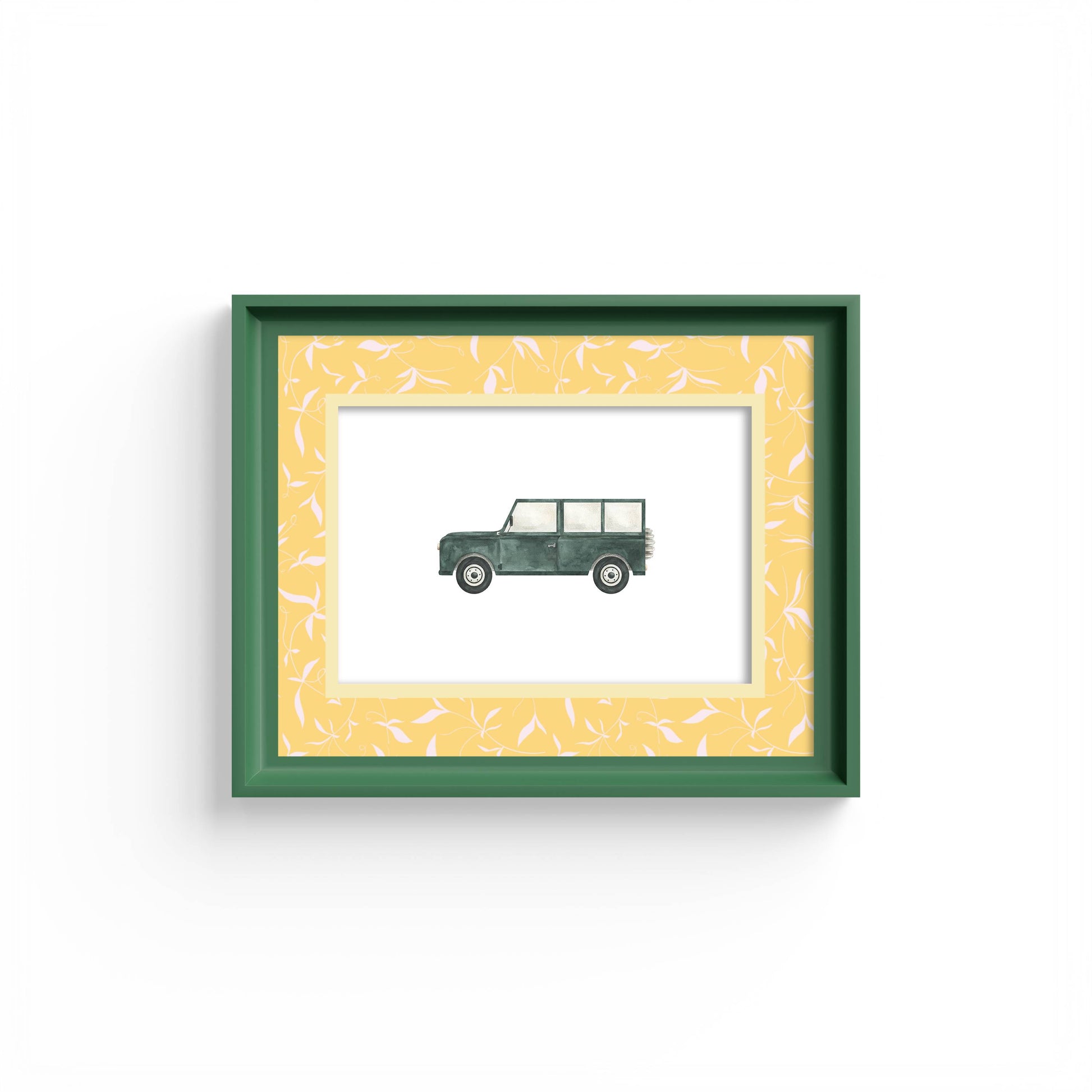 Botanical Photo Mount - mount for picture frame - green frame - wall hanging - Coeur et Maman