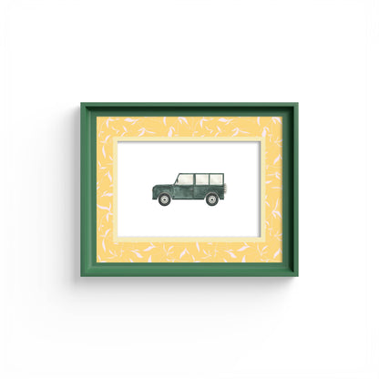 Botanical Photo Mount - mount for picture frame - green frame - wall hanging - Coeur et Maman
