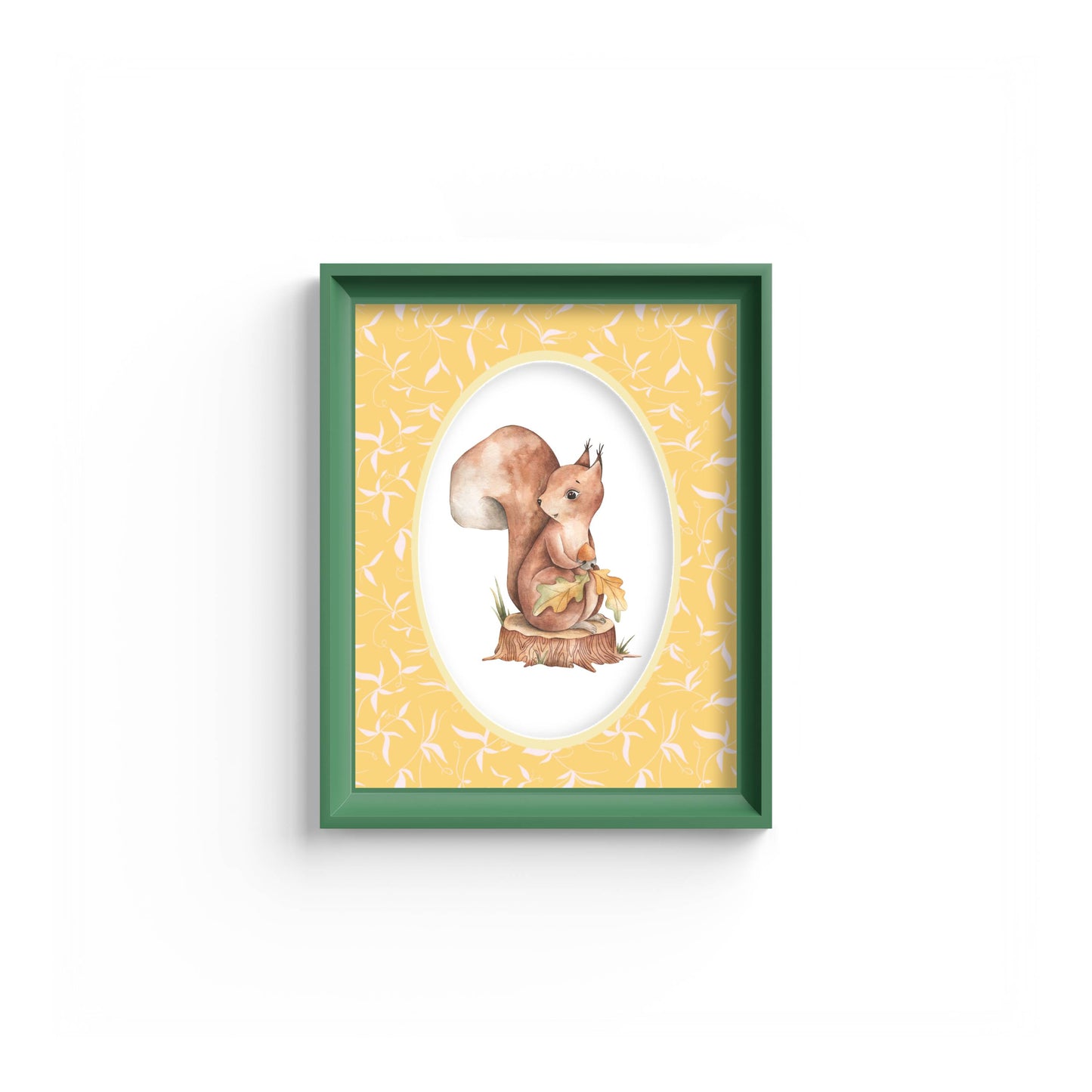 Botanical Photo Mount - mount for picture frame - green frame - wall hanging - Coeur et Maman