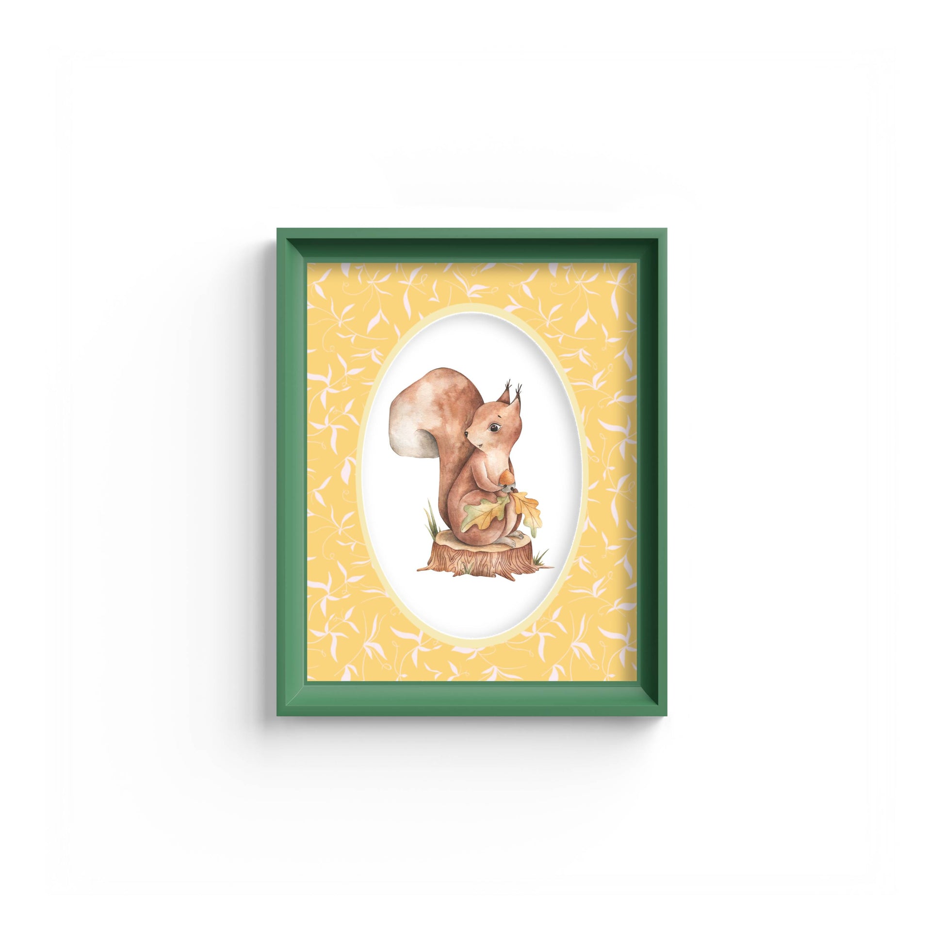 Botanical Photo Mount - mount for picture frame - green frame - wall hanging - Coeur et Maman