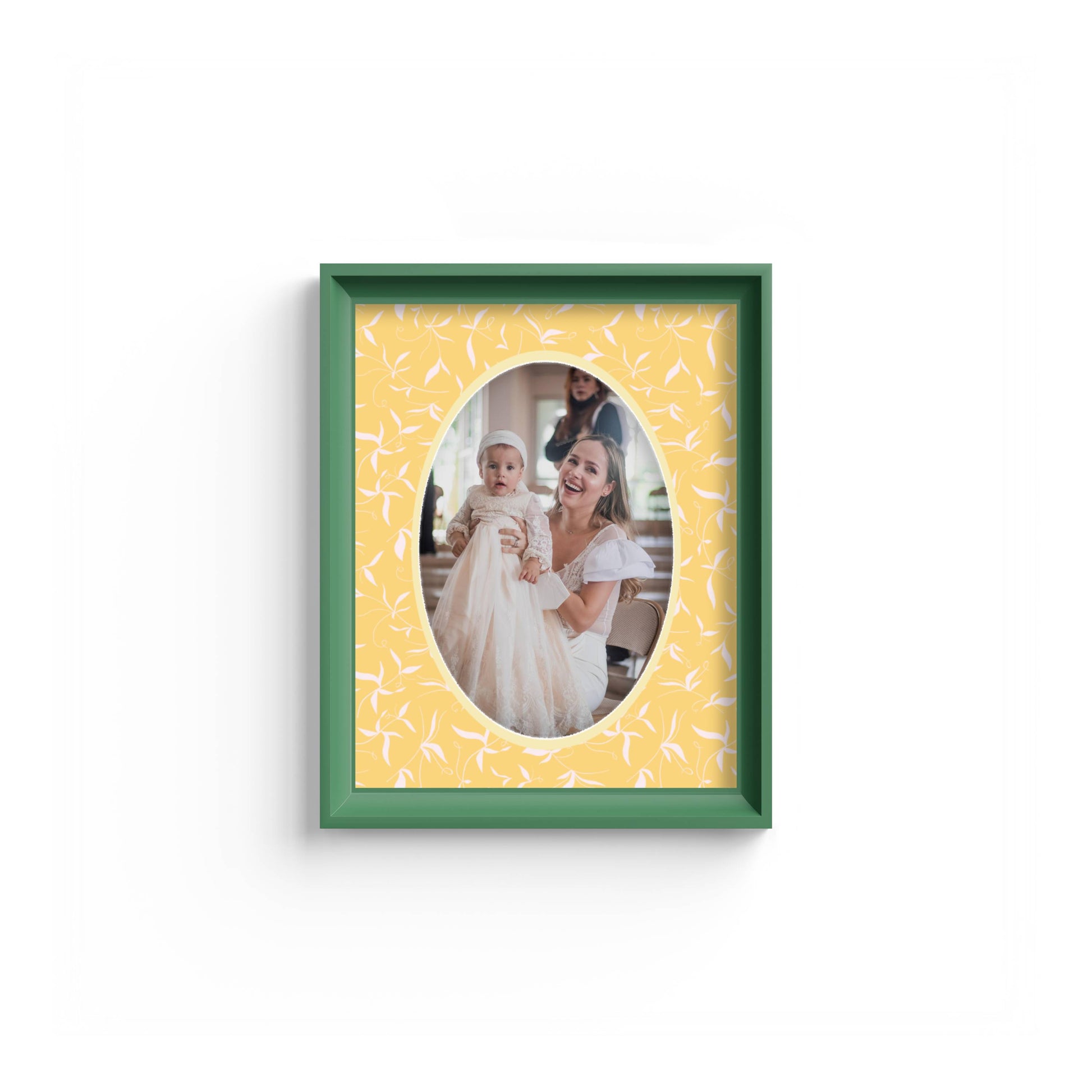 Botanical Photo Mount - mount for picture frame - green frame - wall hanging - Coeur et Maman