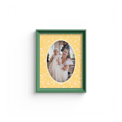 Botanical Photo Mount - mount for picture frame - green frame - wall hanging - Coeur et Maman